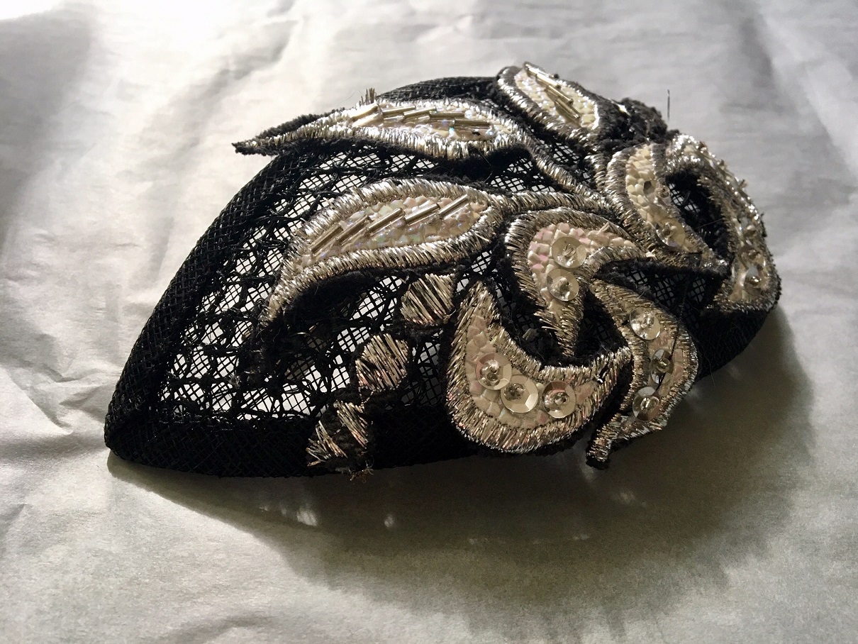 Silver Silk Fascinator