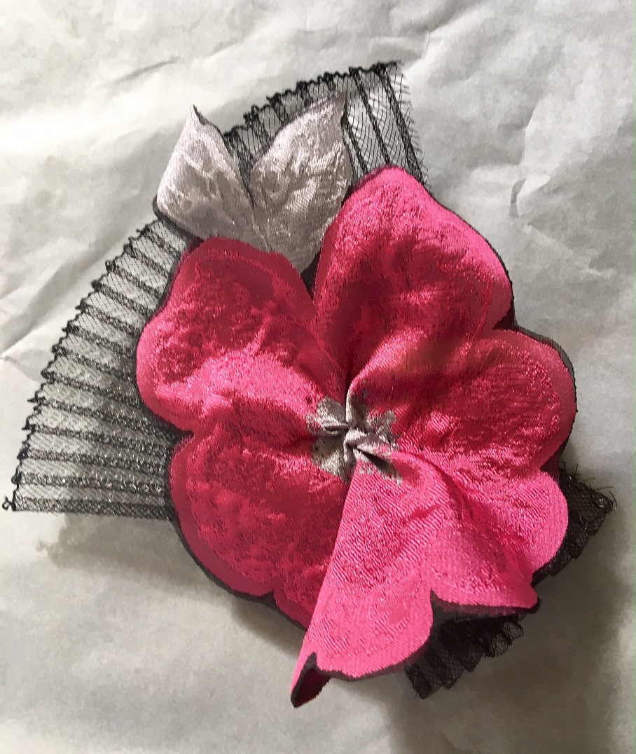 Pink Flower Fascinator