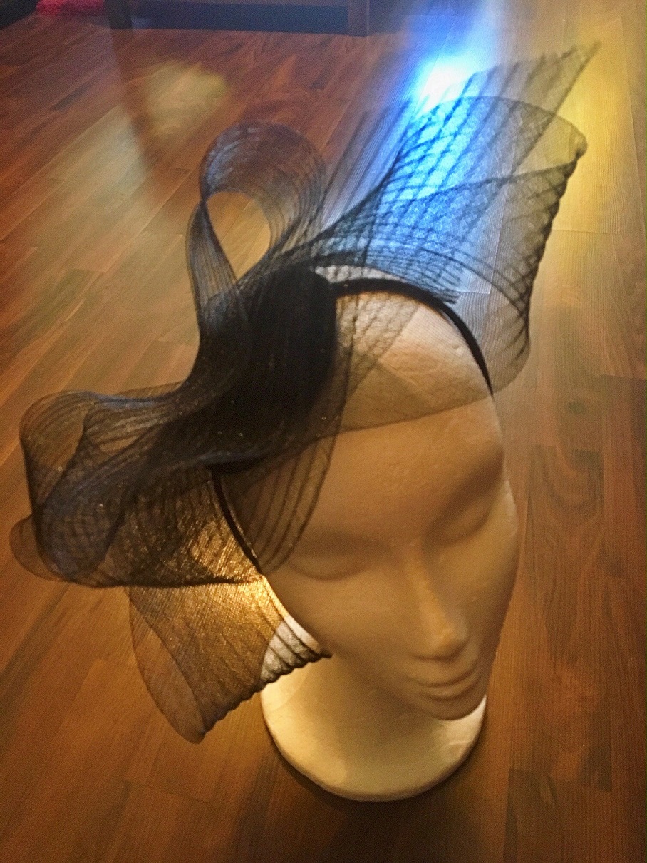 Opulent Black Fascinator