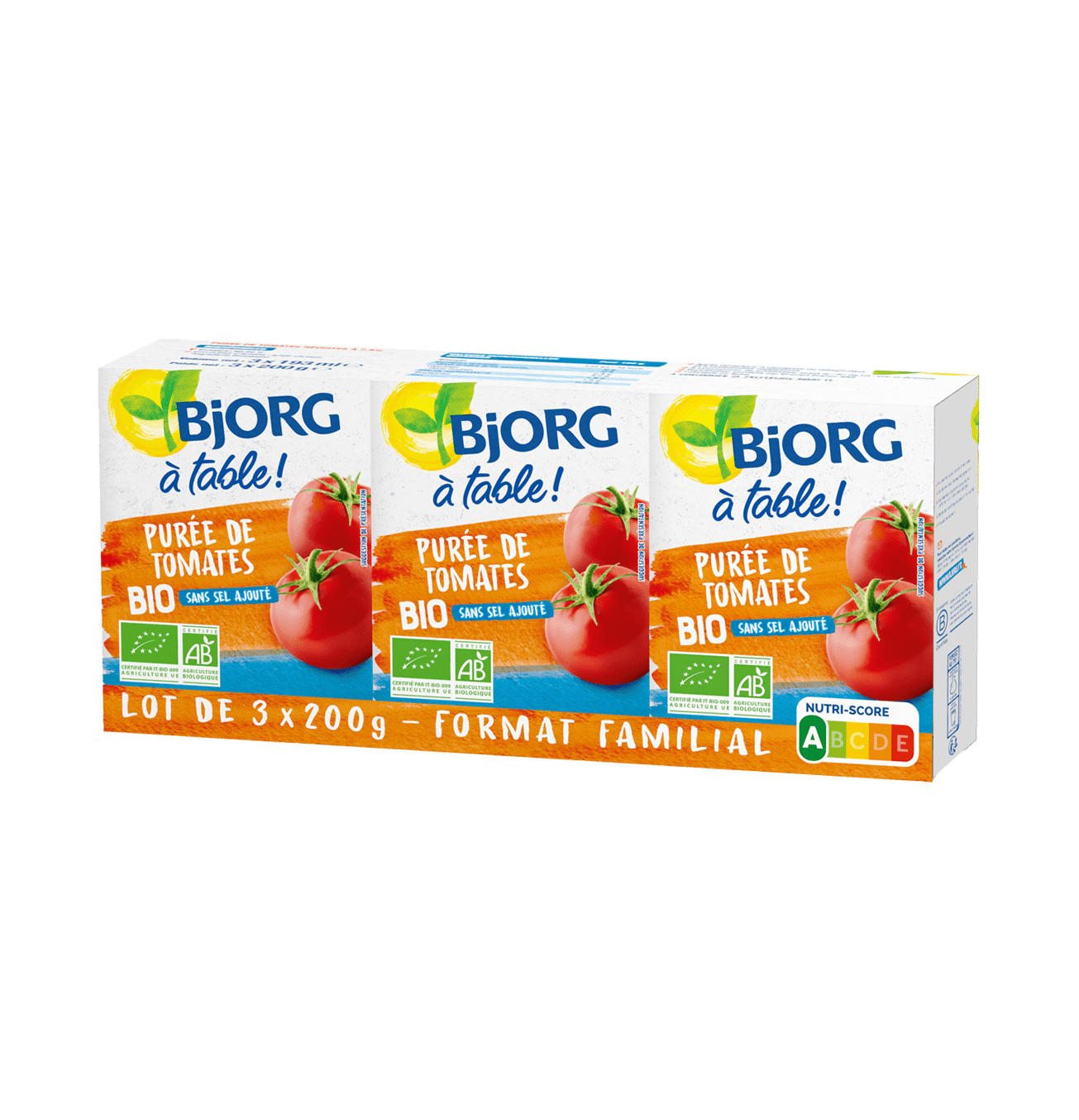 Bjorg Eco Pasta de Tomate, 3x200g