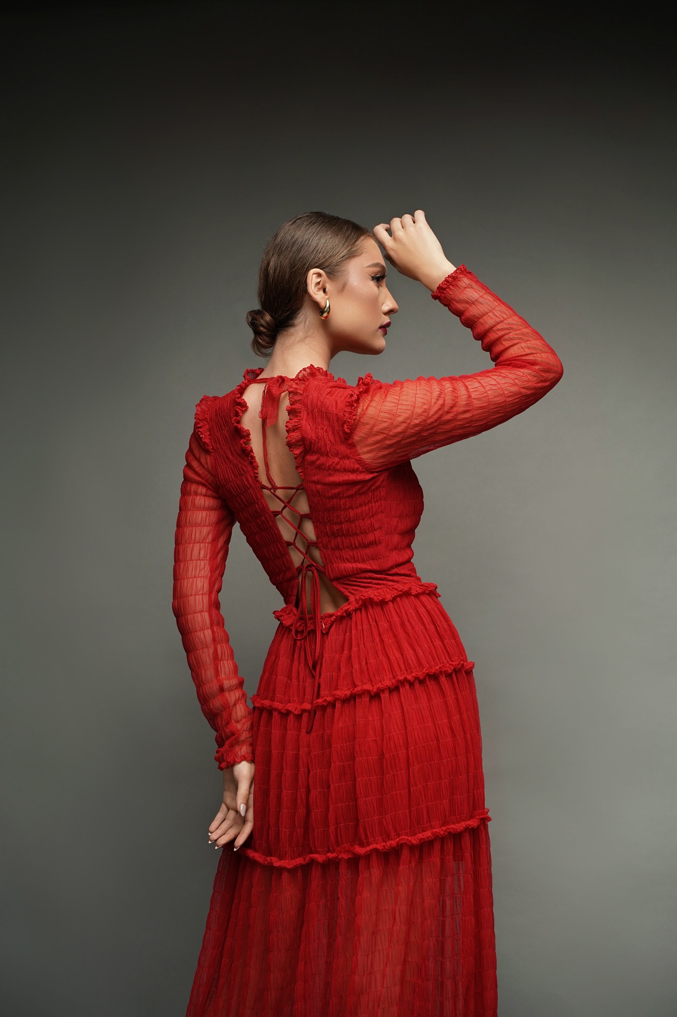 rochie-rosie-lunga-maxi-designeri-romani